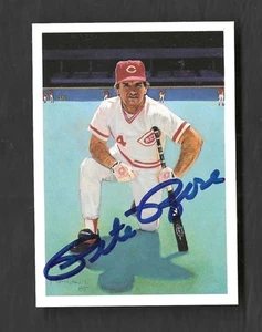 Pete Rose signierte/signierte Topps offizielle Pete Rose Baseballkarte - Bild 1 von 2