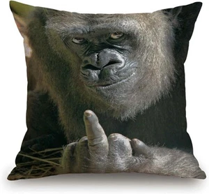 TSSOHU Throw Pillow Cover Funny Gorilla Decorative Case Tss107 - Picture 1 of 2