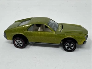 De colección Hot Wheels Redline 1969 Custom AMX interior blanco lima EE. UU. - Imagen 1 de 7