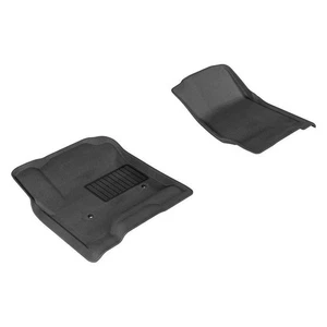 3D MAXpider For Chevy Silverado 2014-2020 Kagu Series Floor Mats 1st Row Black - Picture 1 of 5