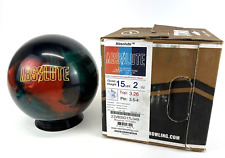 Storm Absolute Bowling Ball 15lb 3oz 3.26 Top 3.75" Pin NIB
