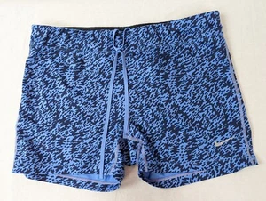 NIKE WORK OUT ANIMAL PRINT STRETCH TIE SHORTS Yoga ATHLETIC WEAR SZ L - Picture 1 of 6
