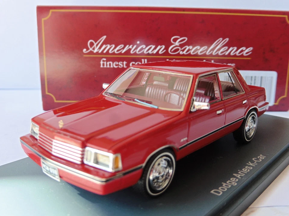 Dodge Aries K Car Red 1983 Neo 44898 1/43 Red Rosso Rot American Excellence - Image 1 of 1
