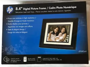 NEW SEALED HP 8.4" DIGITAL PICTURE FRAME Sleek Design High Resolution #df840a4 - Picture 1 of 4