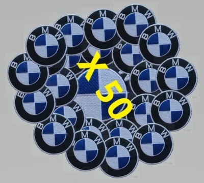50 pieces BMW Patch Iron-On or Sew-On Patch Diameter Appr 3,15" (Inch) - Image 1 of 2