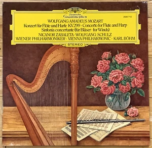 Mozart Concerto for Flute & Harp K.299 NICANOR ZABALETA KARL BÖHM DGG LP 2530715 - Picture 1 of 3