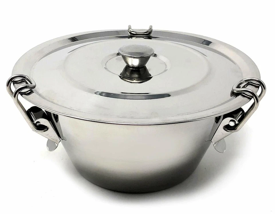 MGE - Stampo per Budino con Coperchio - Acciaio Inossidabile - Ø 16 cm - Argento - Immagine 1 di 1