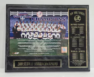 2000 Subway Series N.Y. Yankees World Series Champs Picture Collectible Plaque - Picture 1 of 9