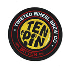 Twisted Wheel Brewery Ten Pin Beer Tap Card - Man Cave