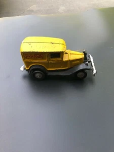 VINTAGE COCA-COLA CAST IRON TRUCK-MADE IN TAIWAN-1990'S-YELLOW-HEAVY - Picture 1 of 6