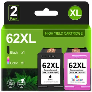 62XL XXL Black Color Ink Cartridge for HP Envy 7645 5540 5660 OfficeJet 5740 Lot - Picture 1 of 8
