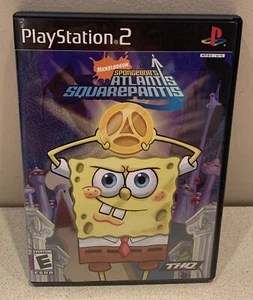 SpongeBob's Atlantis SquarePantis - Playstation 2 PS2 Game - Complete w/Manual - Picture 1 of 4