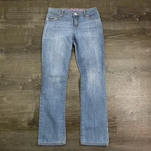 Children's PLACE Girls Skinny Jeans Light Wash Denim Adjustable Waist Size 12 - Picture 1 of 3