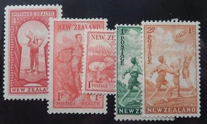 New Zealand Scott #B 8, 12-13 16-17, Mint Original Gum (HR) - Picture 1 of 1