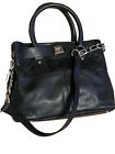 Russell & Bromley Classic Black Leather Satchel Hand/Shoulder Bag