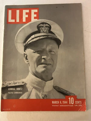 Life Magazine March 6, 1944, Pre Invasion, Monte Cassino bombing Up in Arms film - Image 1 of 4
