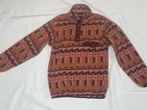 Patagonia Synchilla Snap T Kinder Aztekenmuster Fleece Größe 12 Large Stil #65546 - Bild 1 von 18
