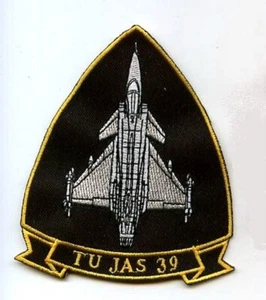 SCHWEDEN TESTPILOT FLUGANZUG vêlkrö INSIGNIA: SAAB TU JAS 39 Gripen Flygvapnet - Bild 1 von 12