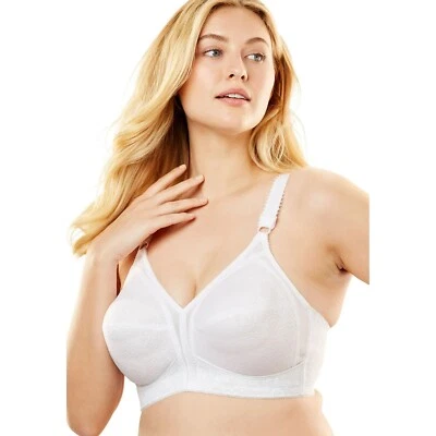 Playtex 18 Hour Sensational Support Wireless Full Coverage Bra 20/27 White 48B - Image 1 of 3