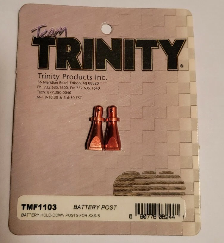 Trinity Battery Brace Posts Team Losi xxxs 4wd Sedan Matt Francis xxx4 Red - Image 1 of 1