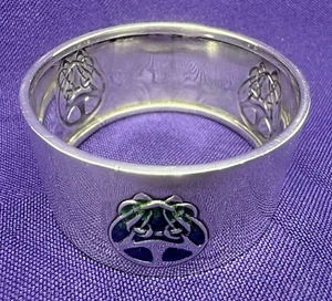 ARCHIBALD KNOX DESIGNED NAPKIN RING MADE BY WILLIAM HAIR HASELER FOR LIBERTY'S - Picture 1 of 17