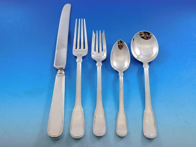 Hamilton by Tiffany and Co Sterling Silver Flatware Set 8 Service 43 pcs Dinner - Image 1 of 4