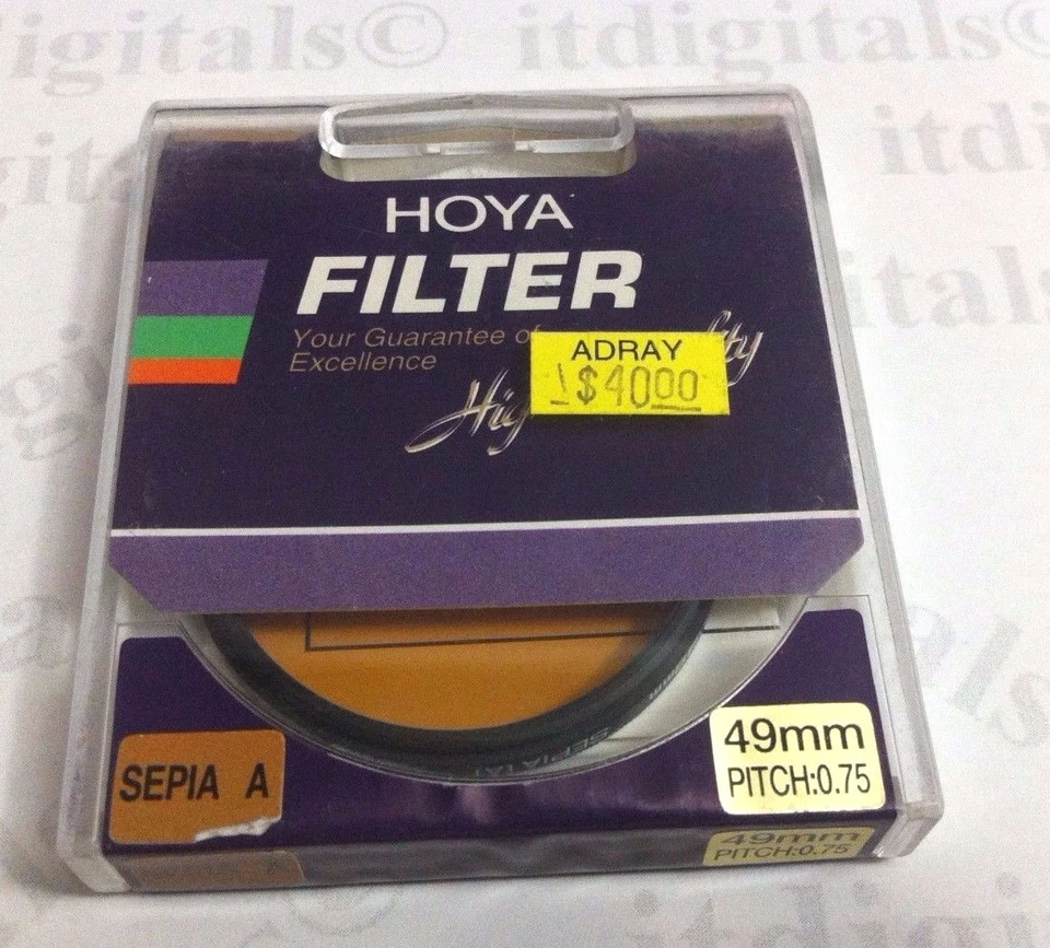 Hoya 49mm Special Effect Sepia a Lens Filter For Film SLR DSLR 49 mm Japan a - Image 1 of 3