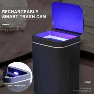 16L Automatic Sensor Trash Can Electric Touchless Smart Bin Kitchen Bathroom Wat - Picture 1 of 10