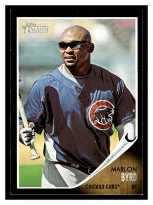 Marlon Byrd #C47 2011 Topps Heritage Chicago Cubs Foto 1 de 2