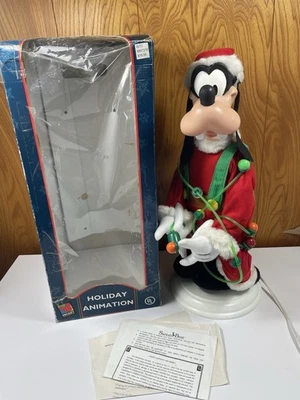Vtg 1997 Santa’s Best RARE Disney Animated 21” GOOFY Stringing Lights TESTED - Image 1 of 4