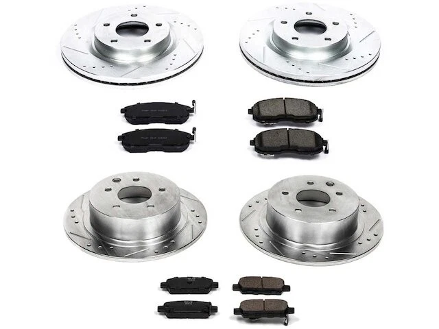 Front and Rear Brake Pad and Rotor Kit For 2010-2013 Nissan Altima 2011 JF698TJ - Imagem 1 de 1