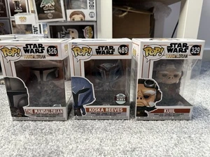 Funko POP! Star Wars The Mandalorian #326 + Koska Reeves #489 + Kuiil #329!Bndle - Imagen 1 de 9