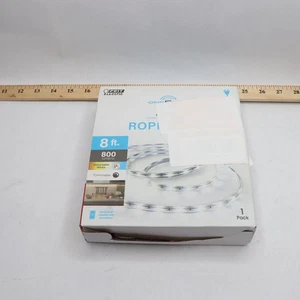 Feit Electric Plug-In LED Rope Light Linkable Dimmable 8Ft UCL96/ROPE/5CCTG2 - Picture 1 of 5
