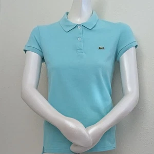 Polo LACOSTE manga corta 2 botones para mujer talla 38 - Imagen 1 de 2
