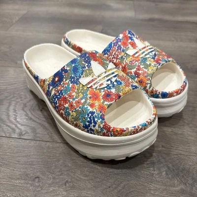 Adidas X Liberty London Adifom Stan Slides JI2765 Off White EE. UU. 9 UK 7 Nuevo Sin Caja Foto 1 de 4