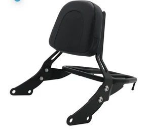 Respaldo barra Sissy + portaequipajes para Triumph Bonneville T100 T120 negro 2017-22 - Imagen 1 de 9
