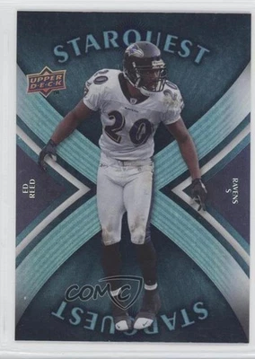 2008 Upper Deck Starquest Rainbow Blue Ed Reed #SQ12 HOF - Image 1 of 2