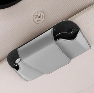 Supporto parasole auto scatola portaoggetti occhiali da sole porta occhiali auto - Foto 1 di 19