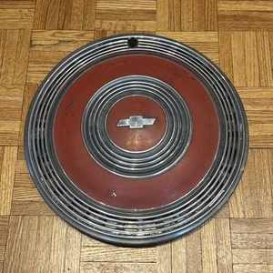 1970s Chevrolet Chevy Caprice Monte Carlo Impala Hubcap 15" Wheel Cover - Red - Picture 1 of 7
