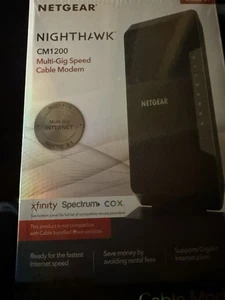 NETGEAR Nighthawk CM1200-100NAS DOCSIS 3.1 Cable Modem SEALED - Picture 1 of 4