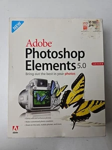 Adobe Photoshop Elements 5.0 Software - Photo Editor Win XP PC CD - Picture 1 of 12