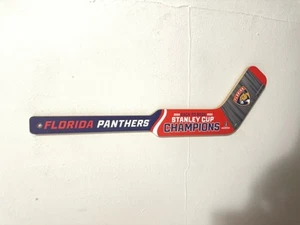 FLORIDA PANTHERS 2025 STANLEY CUP CHAMPIONS HOCKEY TORWARTSCHLÄGER 21" H - Bild 1 von 2