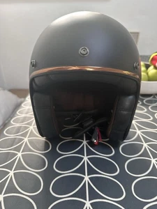 LS2 OF583 Bobber Fibreglass Open Face Jet Motorbike Motorcycle Helmet Retro (M) - Picture 1 of 8