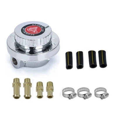 Kit regulador de presión de combustible ajustable de metal para motor de carburador Foto 1 de 4