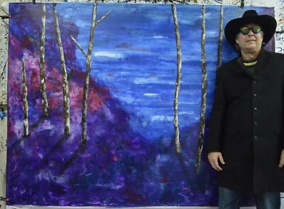 Mark Little Original ￼Professional Painting 84”X62” (7 Foot) Abstract Modern XL - Image 1 of 4