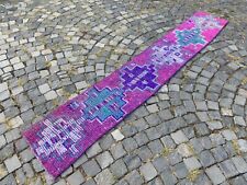 Wool rug, Bohemian rugs, Runner rug, Handmade rug, Turkish rug | 1,5 x 9,3 ft