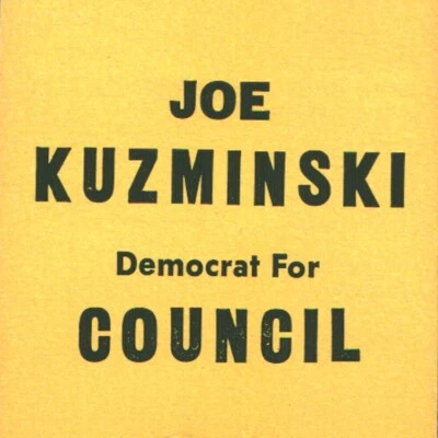 1960er Joseph Joe P Kuzminski Stadtrat Reading Berks County Pennsylvania #4 - Bild 1 von 3