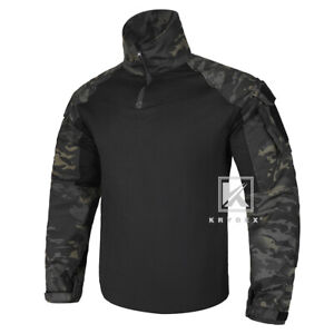 KRYDEX G3 Combat Shirt Tactical Men's Top Uniform Clothing w/ Elbow Pads Airsoft