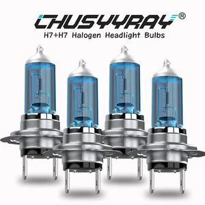 H7 Halogen  Headlight Super Bright Kit Combo Bulbs High Low Beam Xenon White - Picture 1 of 10