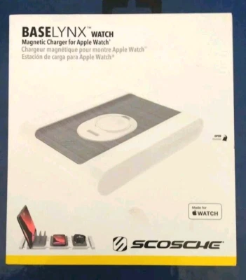 NEW Scoshe Baselynx Apple Watch Magnetic Charger Dock White - Image 1 of 2
